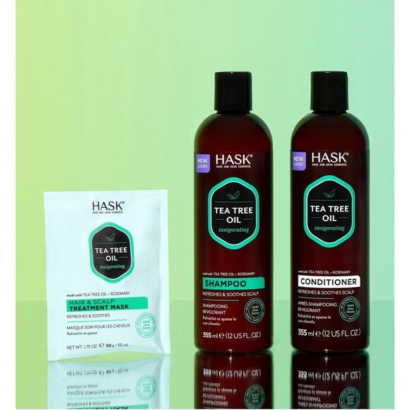 Hask Tea Tree & Rosemary Oil Invigorating Shampoo, 12 fl oz/335ml Beauty Hair - Picture 10 of 12